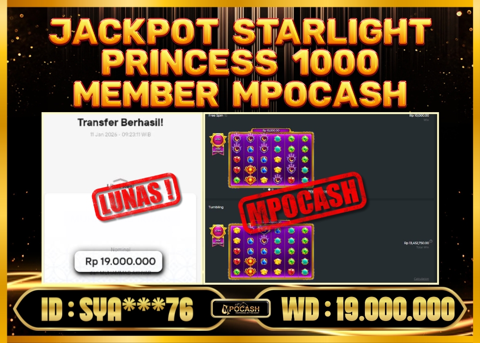 MPOCASH JACKPOT STARLIGHT PRINCESS 1000